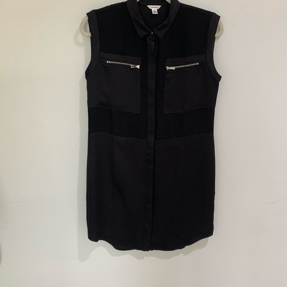 Like new ! Calvin Klein black mini shirt dress - Picture 13 of 14